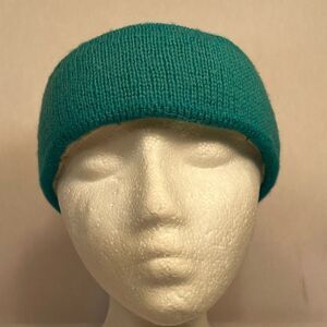 TEAL 100% WOOL SKI HEADBAND BY NILS VINTAGE